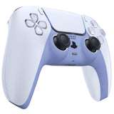 eXtremeRate Light Violet Decorative Trim Shell Compatible with ps5 Controller, DIY Replacement Clip Shell, Custom Plates Cover Compatible with ps5 Controller w/ Accent Rings - GPFP3015