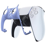 eXtremeRate Light Violet Decorative Trim Shell Compatible with ps5 Controller, DIY Replacement Clip Shell, Custom Plates Cover Compatible with ps5 Controller w/ Accent Rings - GPFP3015