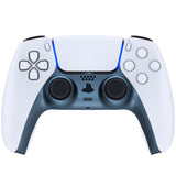 eXtremeRate Metallic Regal Blue Decorative Trim Shell Compatible with ps5 Controller, DIY Replacement Clip Shell, Custom Plates Cover Compatible with ps5 Controller w/ Accent Rings - GPFP3020