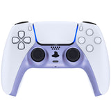 eXtremeRate Metallic Snowstorm Mauve Decorative Trim Shell Compatible with ps5 Controller, DIY Replacement Clip Shell, Custom Plates Cover Compatible with ps5 Controller w/ Accent Rings - GPFP3021