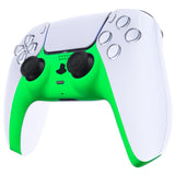 eXtremeRate Neon Green Decorative Trim Shell Compatible with ps5 Controller, DIY Replacement Clip Shell, Custom Plates Cover Compatible with ps5 Controller w/ Accent Rings - GPFP3024