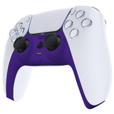 eXtremeRate Purple Decorative Trim Shell Compatible with ps5 Controller, DIY Replacement Clip Shell, Custom Plates Cover Compatible with ps5 Controller w/ Accent Rings - GPFP3007