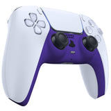 eXtremeRate Purple Decorative Trim Shell Compatible with ps5 Controller, DIY Replacement Clip Shell, Custom Plates Cover Compatible with ps5 Controller w/ Accent Rings - GPFP3007