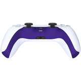 eXtremeRate Purple Decorative Trim Shell Compatible with ps5 Controller, DIY Replacement Clip Shell, Custom Plates Cover Compatible with ps5 Controller w/ Accent Rings - GPFP3007