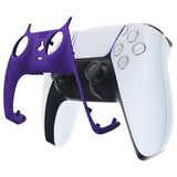 eXtremeRate Purple Decorative Trim Shell Compatible with ps5 Controller, DIY Replacement Clip Shell, Custom Plates Cover Compatible with ps5 Controller w/ Accent Rings - GPFP3007