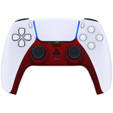eXtremeRate Scarlet Red Decorative Trim Shell Compatible with ps5 Controller, DIY Replacement Clip Shell, Custom Plates Cover Compatible with ps5 Controller w/ Accent Rings - GPFP3003