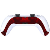 eXtremeRate Scarlet Red Decorative Trim Shell Compatible with ps5 Controller, DIY Replacement Clip Shell, Custom Plates Cover Compatible with ps5 Controller w/ Accent Rings - GPFP3003