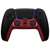 eXtremeRate Volcanic Red Decorative Trim Shell Compatible with ps5 Controller, DIY Replacement Clip Shell, Custom Plates Cover Compatible with ps5 Controller w/ Accent Rings - GPFP3038