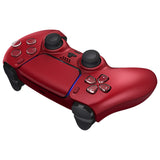 eXtremeRate Volcanic Red Decorative Trim Shell Compatible with ps5 Controller, DIY Replacement Clip Shell, Custom Plates Cover Compatible with ps5 Controller w/ Accent Rings - GPFP3038