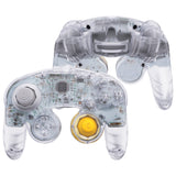 eXtremeRate Clear Replacement Faceplate Backplate with Buttons for Nintendo GameCube Controller - GCNM5003