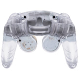 eXtremeRate Clear Replacement Faceplate Backplate with Buttons for Nintendo GameCube Controller - GCNM5003