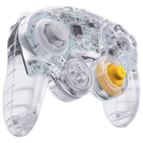 eXtremeRate Clear Replacement Faceplate Backplate with Buttons for Nintendo GameCube Controller - GCNM5003