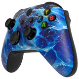 eXtremeRate Aqua Magic Replacement Part Faceplate, Housing Shell Case for Xbox Series S & Xbox Series X Controller Accessories - Controller NOT Included - FX3T207