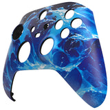 eXtremeRate Aqua Magic Replacement Part Faceplate, Housing Shell Case for Xbox Series S & Xbox Series X Controller Accessories - Controller NOT Included - FX3T207