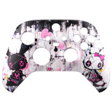 eXtremeRate Lovely Punky Bunny Replacement Part Faceplate, Soft Touch Grip Housing Shell Case for Xbox Series S & Xbox Series X Controller Accessories - Controller NOT Included - FX3R018