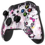 eXtremeRate Lovely Punky Bunny Replacement Part Faceplate, Soft Touch Grip Housing Shell Case for Xbox Series S & Xbox Series X Controller Accessories - Controller NOT Included - FX3R018