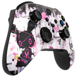 eXtremeRate Lovely Punky Bunny Replacement Part Faceplate, Soft Touch Grip Housing Shell Case for Xbox Series S & Xbox Series X Controller Accessories - Controller NOT Included - FX3R018