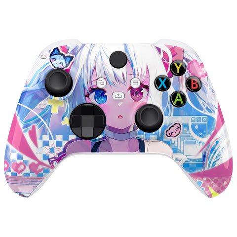 eXtremeRate MeWoow Replacement Part Faceplate, Housing Shell Case for Xbox Series S & Xbox Series X Controller Accessories - Controller NOT Included - FX3T211