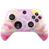 eXtremeRate Pinky Jellyfish Heaven Replacement Part Faceplate, Soft Touch Grip Housing Shell Case for Xbox Series S & Xbox Series X Controller Accessories - Controller NOT Included - FX3R025