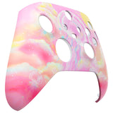 eXtremeRate Pinky Jellyfish Heaven Replacement Part Faceplate, Soft Touch Grip Housing Shell Case for Xbox Series S & Xbox Series X Controller Accessories - Controller NOT Included - FX3R025