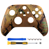 eXtremeRate Waste Land Replacement Part Faceplate, Front Housing Shell Case for Xbox Series S & Xbox Series X Controller Accessories - Controller NOT Included - FX3R039