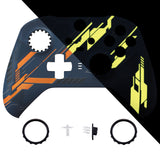 eXtremeRate Replacement Front Housing Shell Case for Xbox One Elite Series 2 & Elite 2 Core Controller (Model 1797) - Glow in Dark Mecha - Yellow - ELT158
