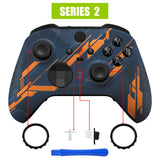 eXtremeRate Replacement Front Housing Shell Case for Xbox One Elite Series 2 & Elite 2 Core Controller (Model 1797) - Glow in Dark Mecha - Yellow - ELT158