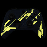 eXtremeRate Replacement Front Housing Shell Case for Xbox One Elite Series 2 & Elite 2 Core Controller (Model 1797) - Glow in Dark Mecha - Yellow - ELT158