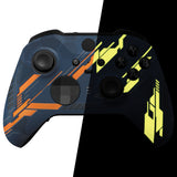 eXtremeRate Replacement Front Housing Shell Case for Xbox One Elite Series 2 & Elite 2 Core Controller (Model 1797) - Glow in Dark Mecha - Yellow - ELT158