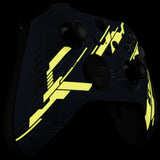 eXtremeRate Replacement Front Housing Shell Case for Xbox One Elite Series 2 & Elite 2 Core Controller (Model 1797) - Glow in Dark Mecha - Yellow - ELT158