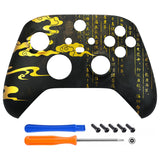 eXtremeRate Eastern Myth Replacement Part Faceplate, Housing Shell Case for Xbox Series S & Xbox Series X Controller Accessories - Controller NOT Included - FX3T200