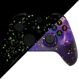 eXtremeRate Replacement Housing Shell Case for Xbox Series X/S & Xbox Core Controller (Model 1914) - Glow in Dark - Cosmic Camo - FX3T202