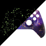 eXtremeRate Replacement Housing Shell Case for Xbox Series X/S & Xbox Core Controller (Model 1914) - Glow in Dark - Cosmic Camo - FX3T202