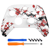 eXtremeRate Winter Blossom Replacement Part Faceplate, Housing Shell Case for Xbox Series S & Xbox Series X Controller Accessories - Controller NOT Included - FX3T200 (Copy)