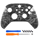 eXtremeRate Zombies Replacement Part Faceplate, Soft Touch Grip Housing Shell Case for Xbox Series S & Xbox Series X Controller Accessories - Controller NOT Included - FX3T185