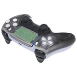 eXtremeRate Clear Black Touchpad Front Housing Shell Compatible with ps5 Controller BDM-010/020/030/040/050, DIY Replacement Shell Custom Touch Pad Cover Compatible with ps5 Controller - ZPFM5006G3