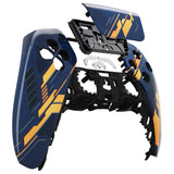 eXtremeRate Glow in Dark Mecha - Orange Touchpad Front Housing Shell Compatible with ps5 Controller BDM-010/020/030/040/050, DIY Replacement Shell Custom Touch Pad Cover Compatible with ps5 Controller - ZPFT1009G3