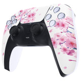 eXtremeRate Replacement Front Housing Shell with Touch Pad Cover for PS5 Controller BDM-010/020/030/040/050/060 - Cherry Blossom Whisper - ZPFT1110G4