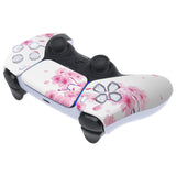 eXtremeRate Replacement Front Housing Shell with Touch Pad Cover for PS5 Controller BDM-010/020/030/040/050/060 - Cherry Blossom Whisper - ZPFT1110G4