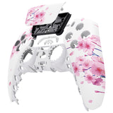 eXtremeRate Replacement Front Housing Shell with Touch Pad Cover for PS5 Controller BDM-010/020/030/040/050/060 - Cherry Blossom Whisper - ZPFT1110G4