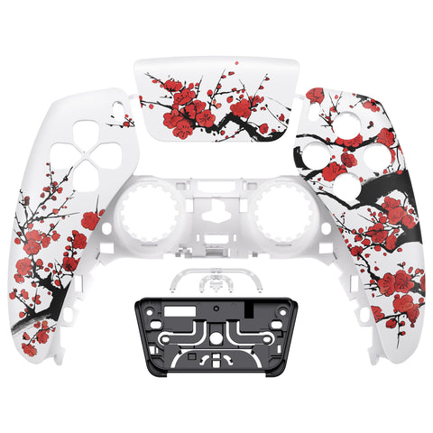 eXtremeRate Front Housing Shell for PS5 Controller BDM-010/020/030/040/050 - Winter Blossom - ZPFT1108G3