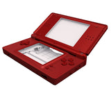 eXtremeRate Scarlet Red Replacement Full Housing Shell for Nintendo DS Lite, Custom Handheld Console Case Cover with Buttons, Screen Lens for Nintendo DS Lite NDSL - Console NOT Included - DSLP3004