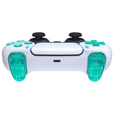 eXtremeRate Replacement D-pad R1 L1 R2 L2 Triggers Share Options Face Buttons, Emerald Green Full Set Buttons Compatible with ps5 Controller BDM-010 & BDM-020 - JPF3026G2