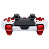 eXtremeRate Replacement D-pad R1 L1 R2 L2 Triggers Share Options Home Face Buttons Compatible with ps5 Edge Controller, Chrome Red Full Set Buttons Compatible with ps5 Edge Controller - JXTEGD003