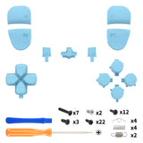 eXtremeRate Replacement D-pad R1 L1 R2 L2 Triggers Share Options Home Face Buttons Compatible with ps5 Edge Controller, Heaven Blue Full Set Buttons Compatible with ps5 Edge Controller - JXTEGP012