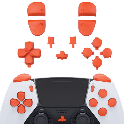 eXtremeRate Replacement D-pad R1 L1 R2 L2 Triggers Share Options Home Face Buttons Compatible with ps5 Edge Controller, Orange Full Set Buttons Compatible with ps5 Edge Controller - JXTEGP014