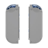 eXtremeRate Replacement ABXY Direction Keys SR SL L R ZR ZL Trigger Buttons, Full Set Buttons for NS Switch JoyCon & OLED JoyCon - Crystal Clear Light Blue - AJ240