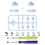 eXtremeRate Sky Blue Replacement ABXY Home Capture Plus Minus Keys Dpad L R ZL ZR Trigger for NS Switch Lite, Full Set Buttons Repair Kits with Tools for NS Switch Lite - HL546