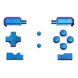 eXtremeRate Chameleon Purple Blue Replacement Full Set Buttons for Nintendo DS Lite Handheld Console, Custom D-pad A B X Y Start Select R L Power Volume Keys for Nintendo DS Lite NDSL - Console NOT Included - DSLJ1001