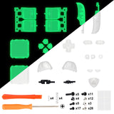 eXtremeRate Glow in Dark - Green Replacement Full Set Buttons for Steam Deck LCD - JESDM015